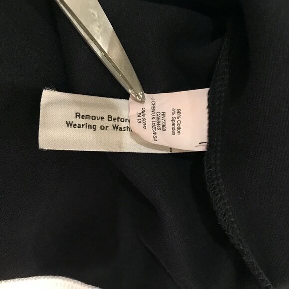 J. Crew Tipped Gamine Ponte Dress 6 Navy - Picture 8 of 9